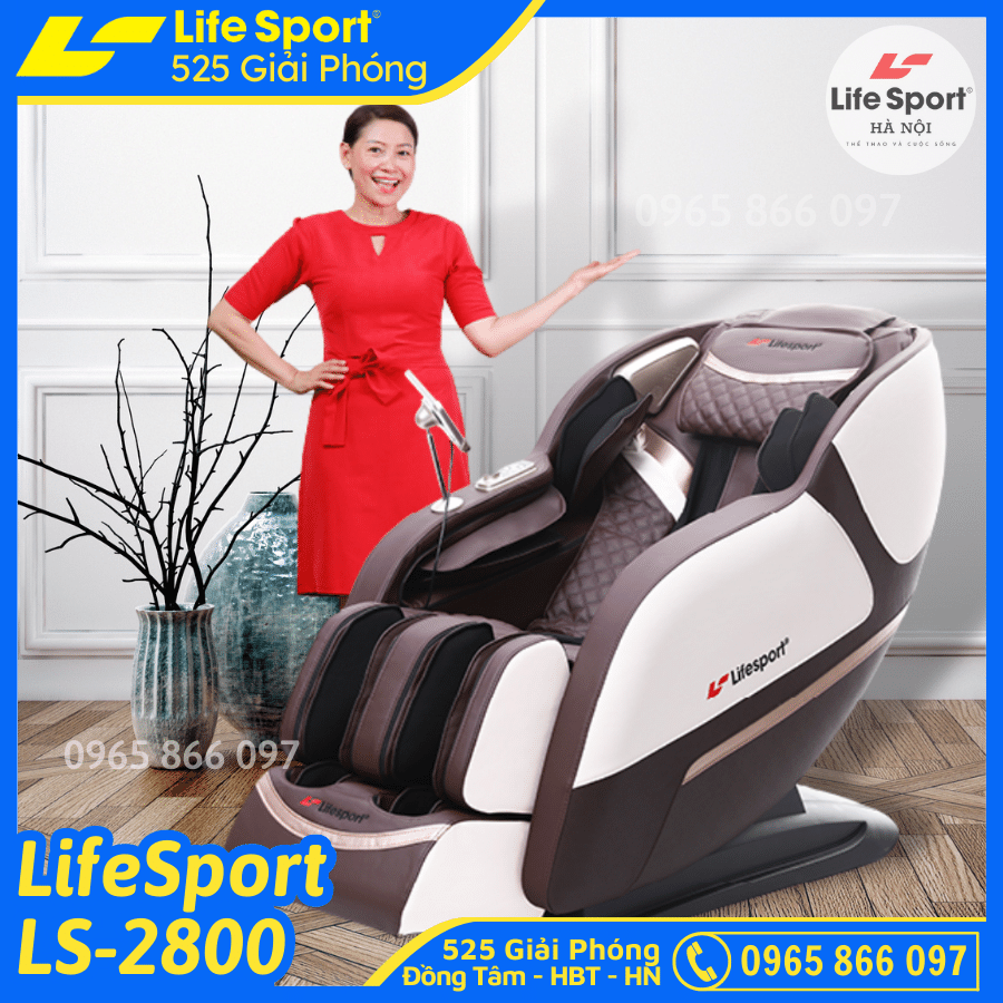 LifeSport LS-2800Plus Ghế Massage Toàn Thân Công Nghệ Cao - Ghế Matxa Toàn Thân Cao Cấp Kèm Màn Hình Cảm Ứng, Ghế Massage Toàn Thân Cao Cấp, Ghế Matxa Toàn Thân, Máy Massage Toàn Thân, Máy Matxa Toàn Thân