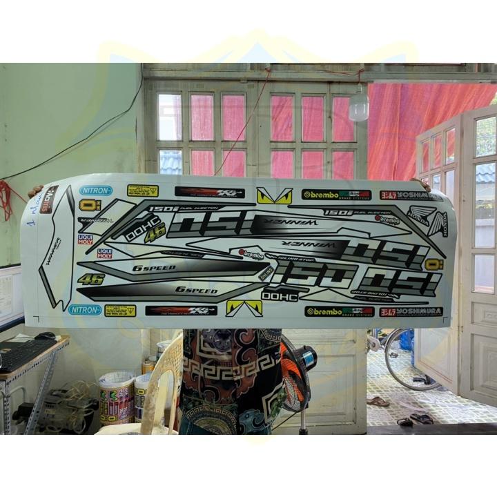 Tem rời dành cho xe winner v1 đen nhám