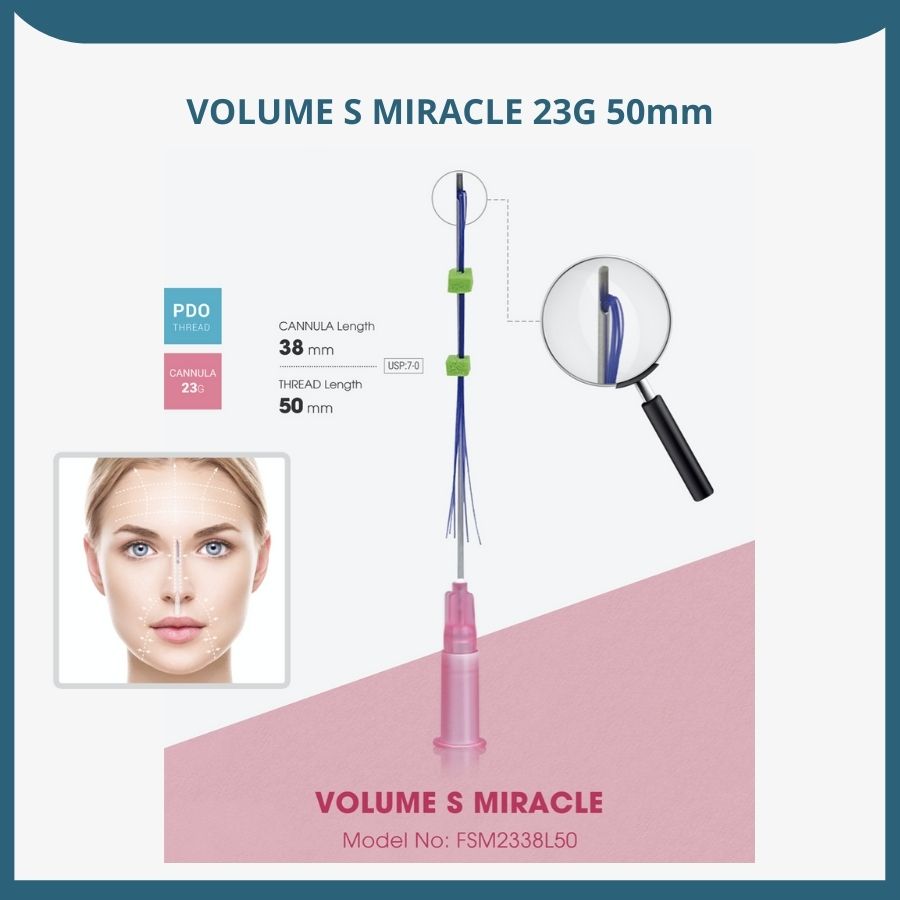 Chỉ nâng cơ VOLUME S MIRACLE 23G 50mm (1 sợi)