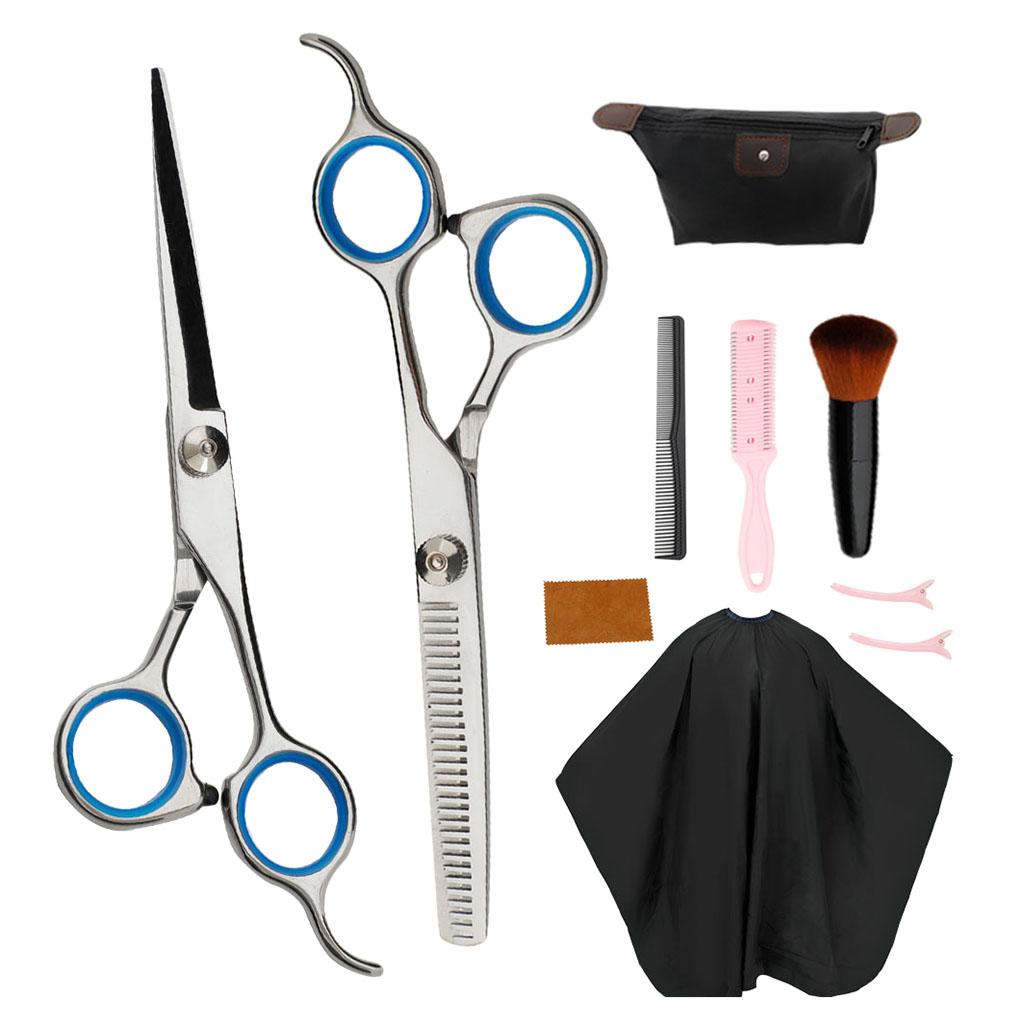 Bộ dụng cụ và phụ kiện kéo cắt tóc dành cho nam nữ Hairdressing Scissors Kit and Accessories