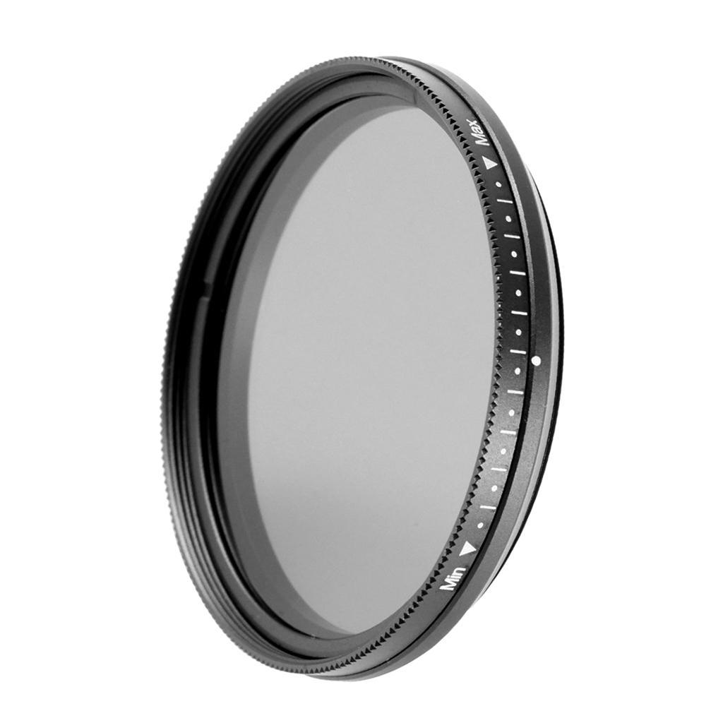 49-82mm ND2-ND400 Fader Variable Adjustable ND Neutral Density Filter 49mm