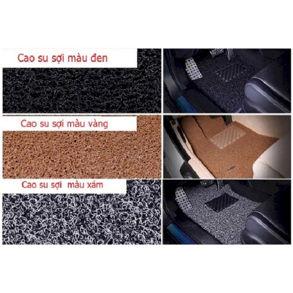 Bộ thảm 5 miếng lót sàn xe dấu bụi siêu sạch cho xe hơi 4-5 chỗ
