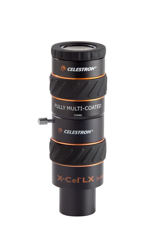 Ống kính X-cel Barlow 3x, ống kính cao cấp, chính hãng Celestron, phụ kiện kính thiên văn