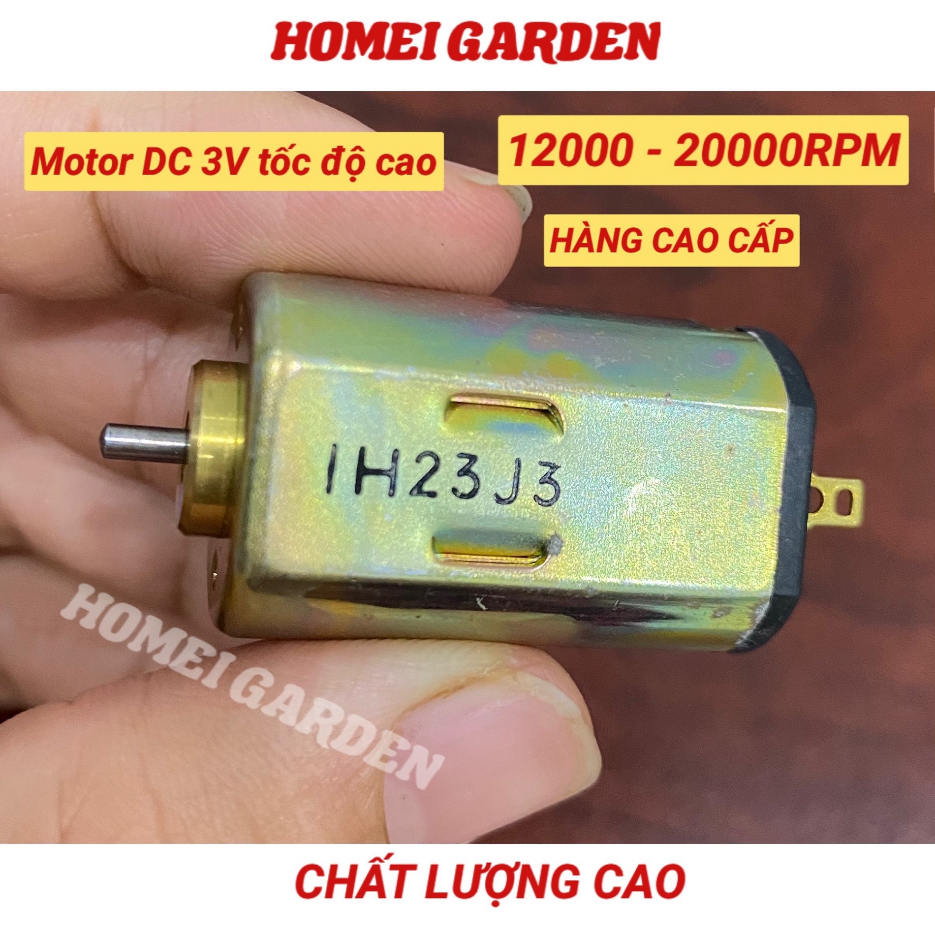 Motor DC 3V 4,5V tốc độ cao 12000 - 20000RPM  chống nhiễu - HM0031