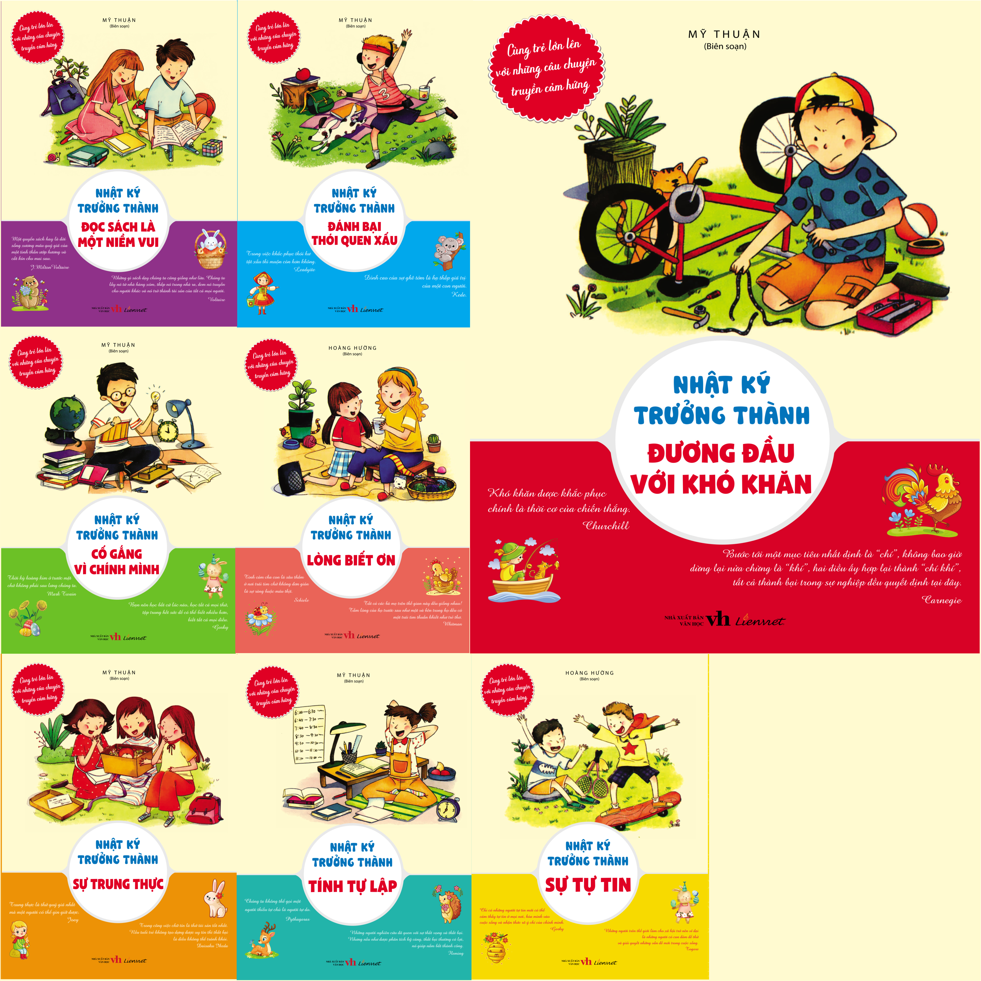 Bộ sách Nhật ký trưởng thành (Cùng trẻ lớn lên với những câu chuyện truyền cảm hứng) 8 cuốn