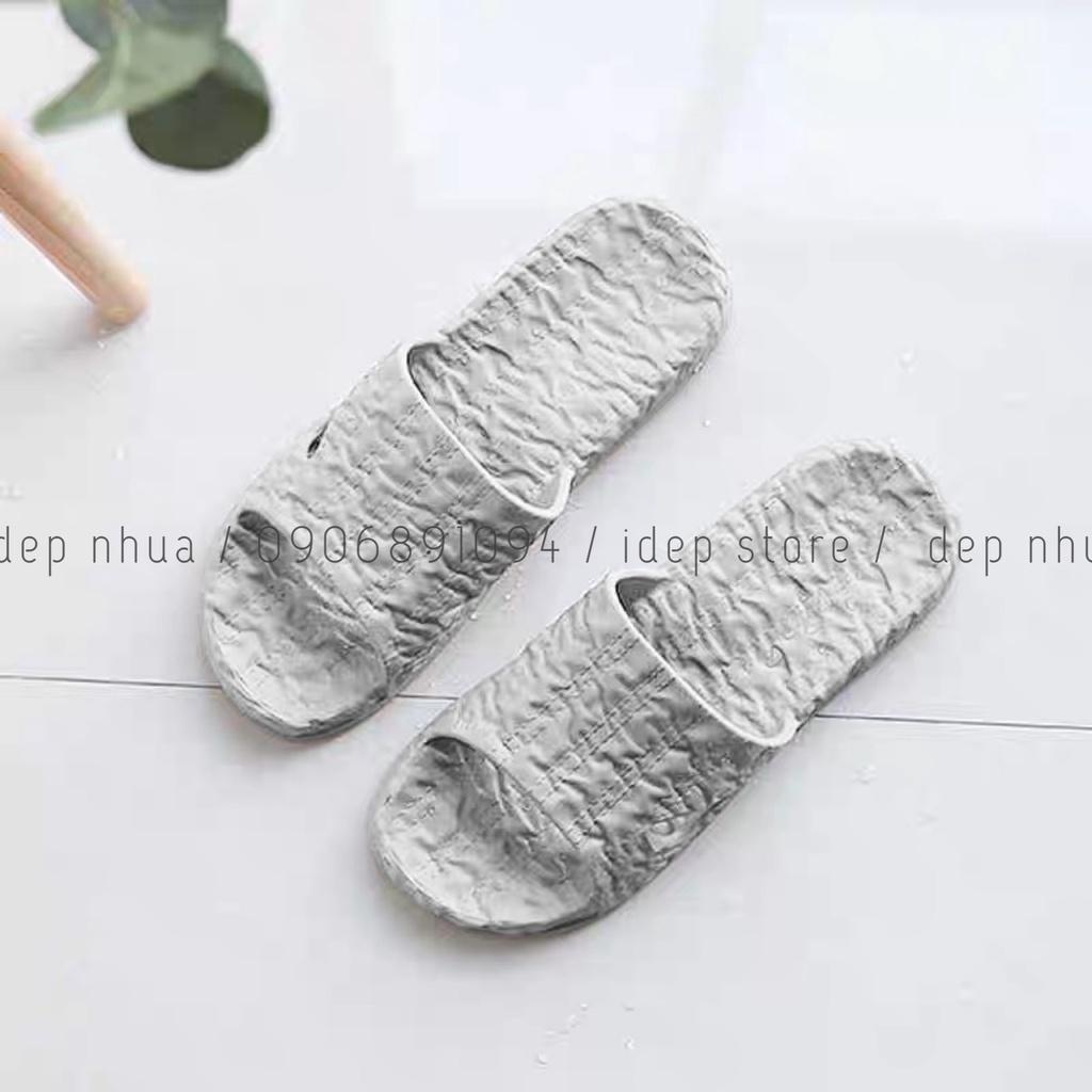 Dép siêu nhẹ quai ngang nam nữ đúc siêu bền đi trong nhà, văn phòng iDÉP- DL172