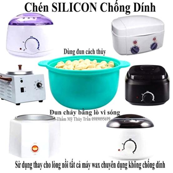 Chén nấu sáp wax lông cách thủy, lò vi sóng dễ vệ sinh thay thế lòng nồi thường