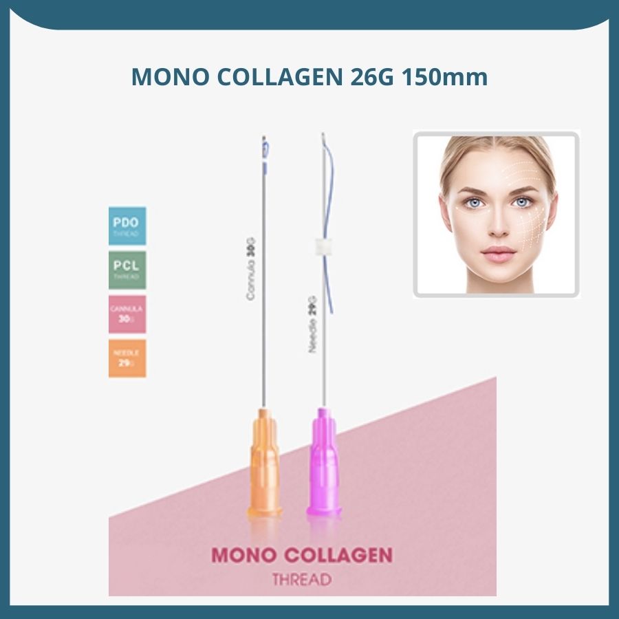 Chỉ nâng cơ MONO COLLAGEN 26G 150mm (1 sợi)