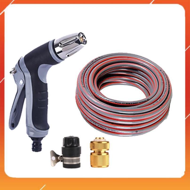 Bộ dây và vòi xịt tăng áp rửa xe tưới cây 15M 206817