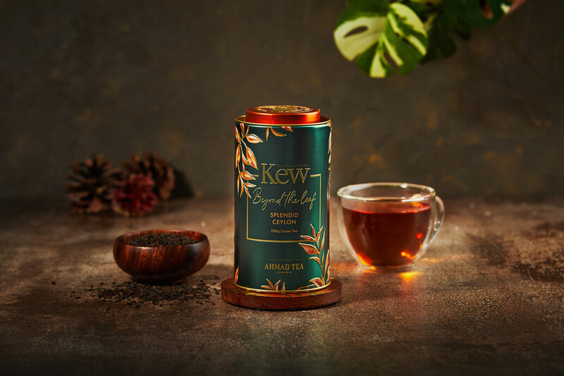 TRÀ AHMAD ANH QUỐC - KEW _ Hộp thiếc HÌNH TRỤ CEYLON pha ấm - Splendid Ceylon