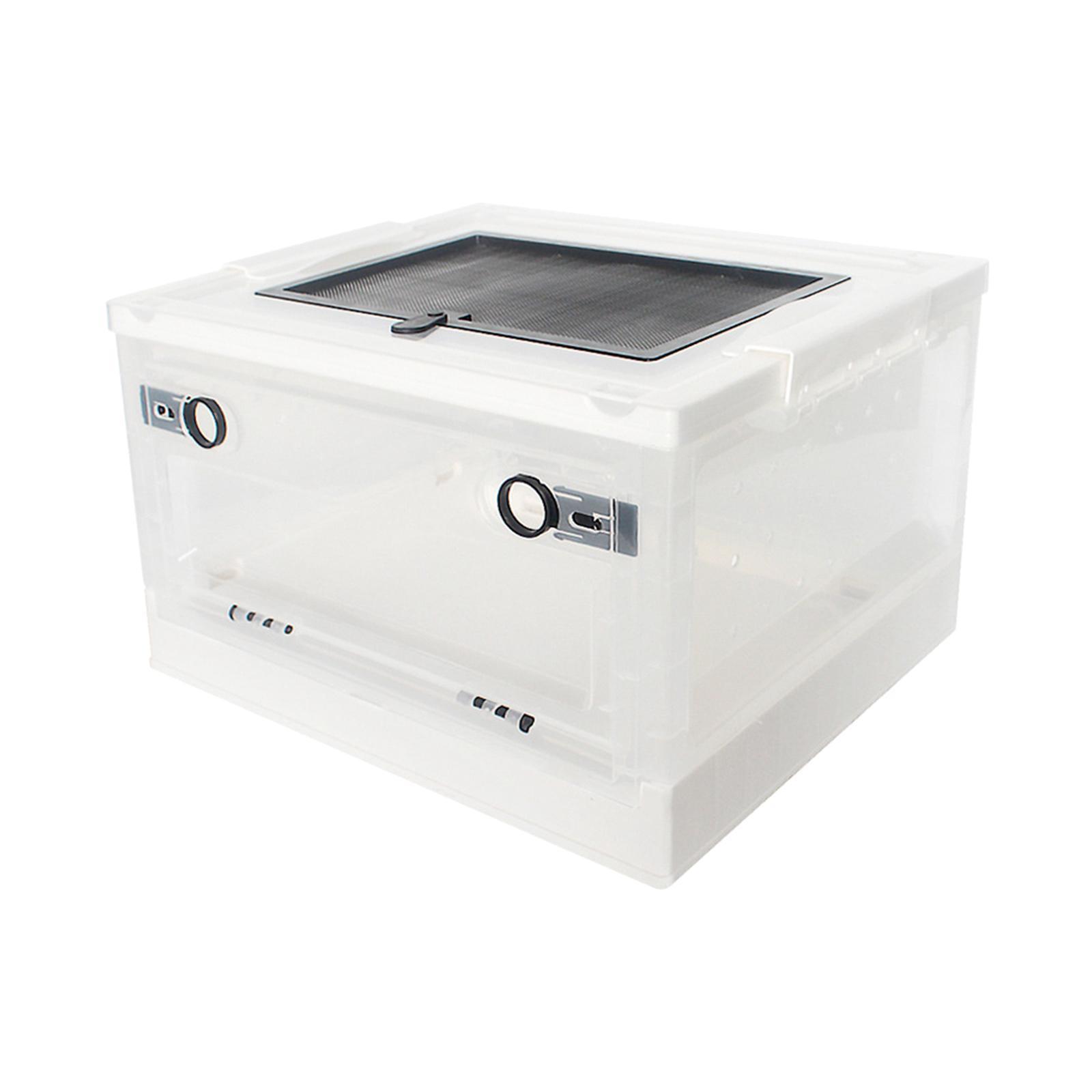 Folding Reptile Feeding Box Hamster Breeding Cage Habitat for  Mouse