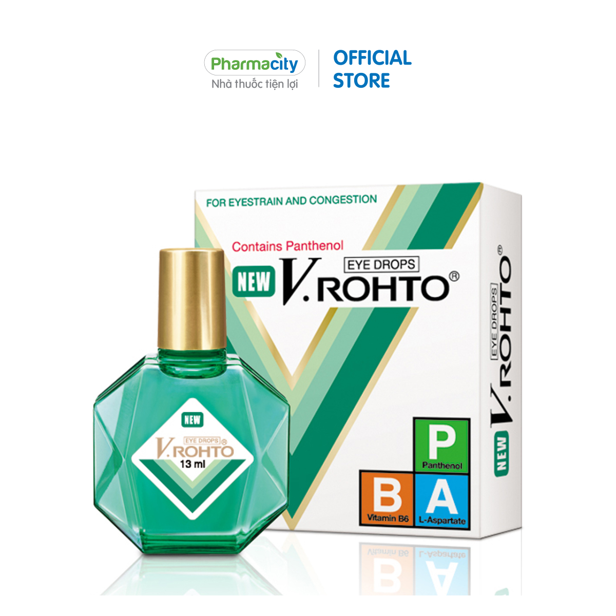 Thuốc nhỏ mắt V.Rohto New dùng trong trường hợp mỏi mắt, ngứa mắt, đỏ mắt... (13ml)