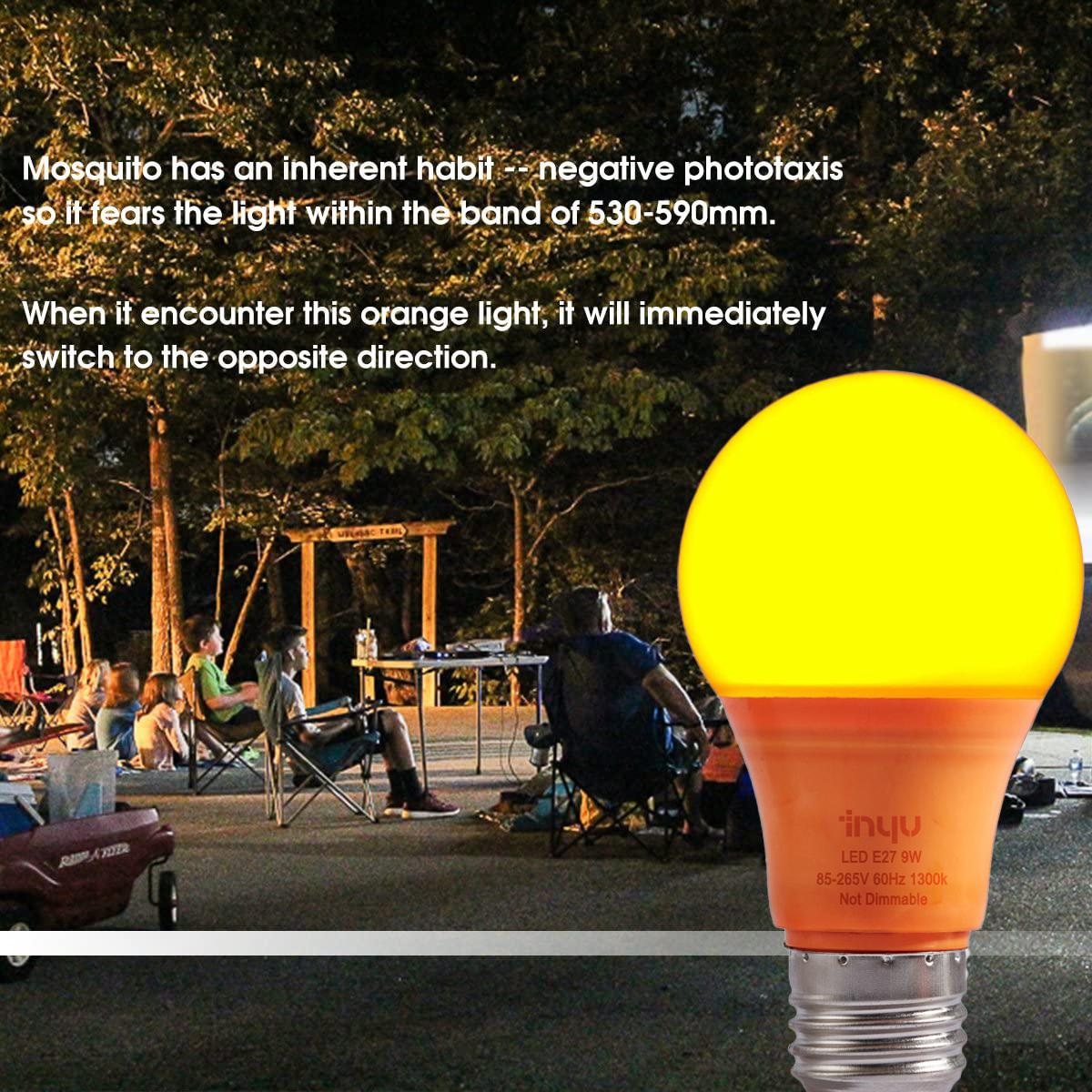 Bóng Đèn Led 9w Ánh Sáng Vàng Ấm Áp Trang Trí Phòng Ngủ / Hành Lang / Ngoài Trời