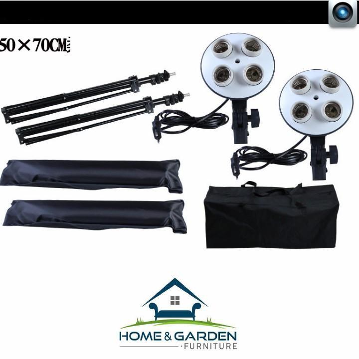 Bộ đèn chụp sản phẩm lấy sáng Home&Garden 4 Bóng 540W 50x70cm