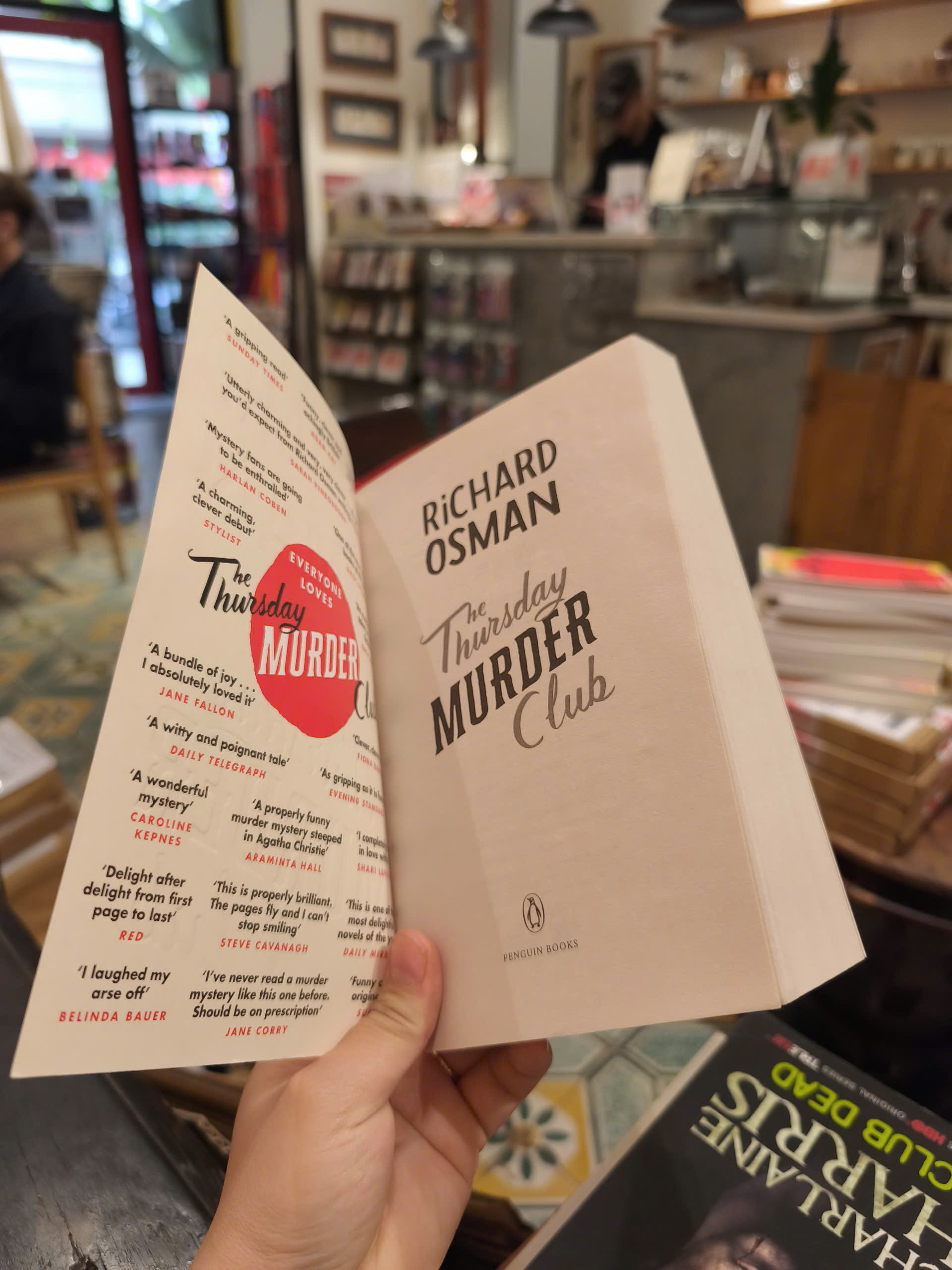 Sách - The Thursday Murder Club by Richard Osman - Mystery, Fiction, Crime