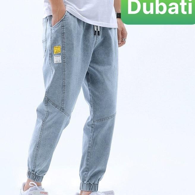 QUẦN JEAN NAM CHẤT BÒ XANH CO GIÃN, QUẦN BAGGY NAM TÚM GẤU- DB 57- DUBATI FASHION