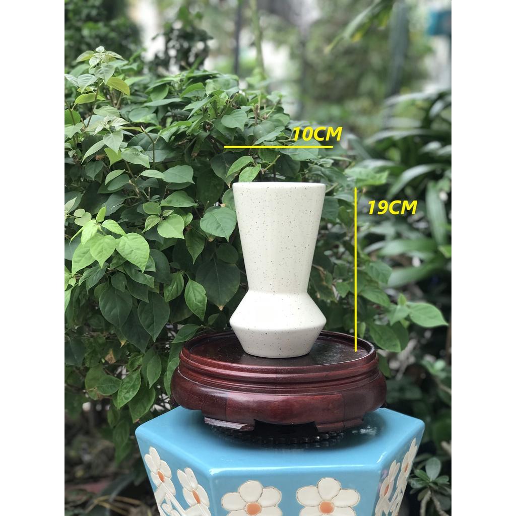 BÌNH HOA GỐM SỨ XUẤT KHẨU TRANG TRÍ DECOR BÌNH CẤM HOA XK08