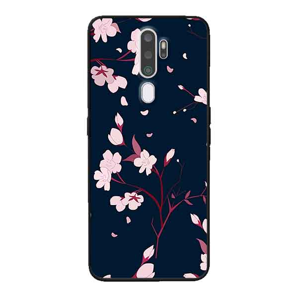 Ốp Lưng in cho Oppo A9 2020 Mẫu Hoa Đào - Hàng Chính Hãng