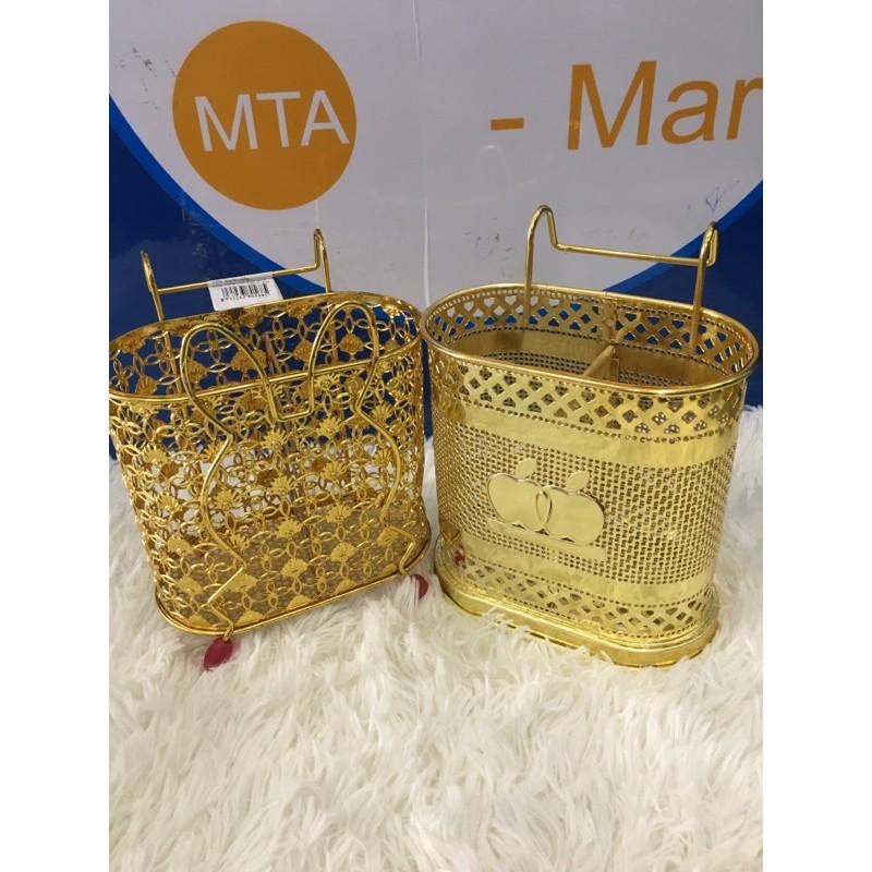 Ống đũa muỗng mạ vàng