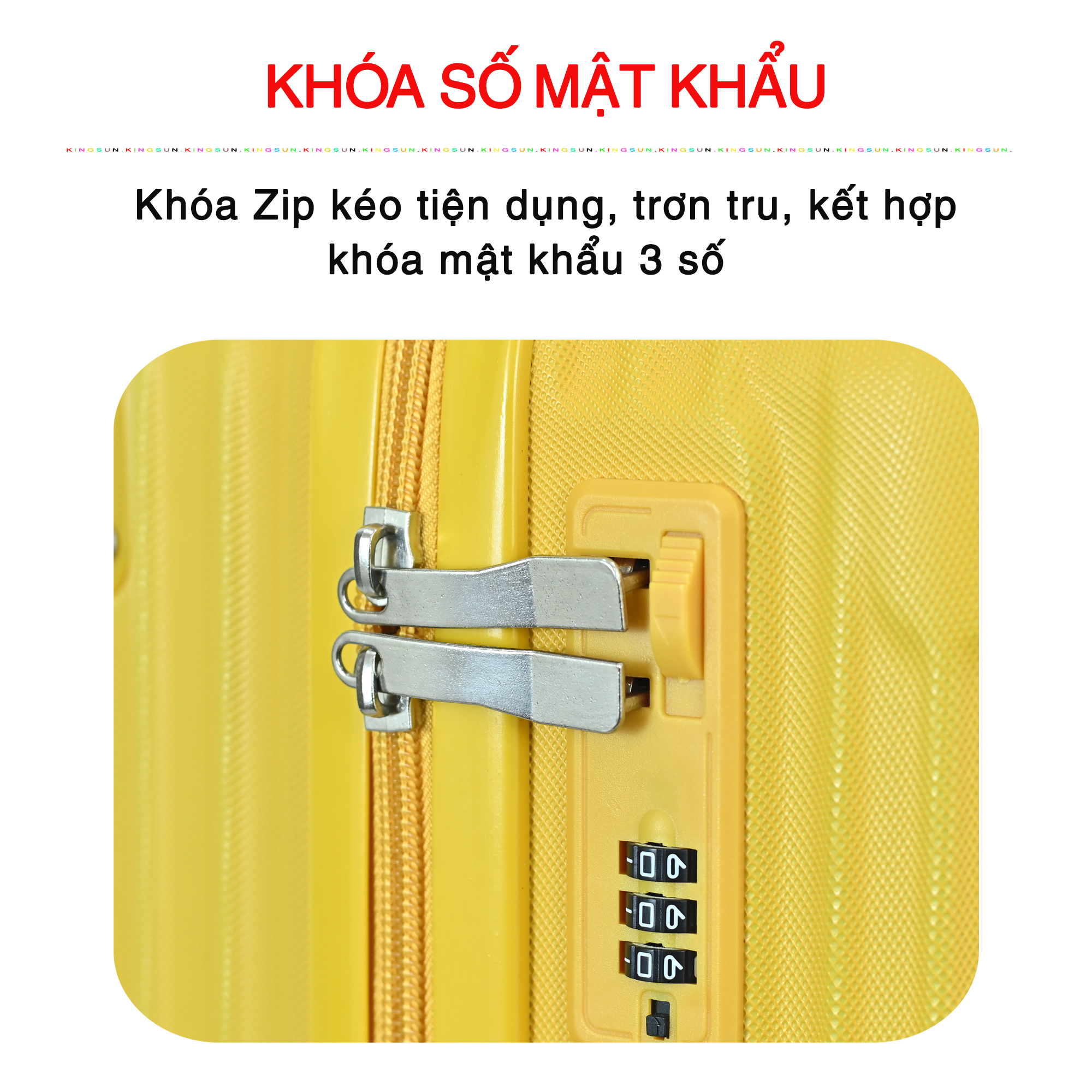 VALY DU LỊCH VALY KÉO KINGSUN CAO CẤP SIZE 20INCH KS-033