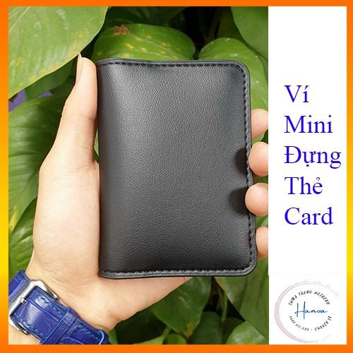 Ví Mini Ví Sen Đựng Thẻ 4 Ngăn Đựng thẻ ATM, Card Visit, Giấy Tờ, Tiền Cầm Tay Tiện Lợi Nam Nữ Đều Dùng Được