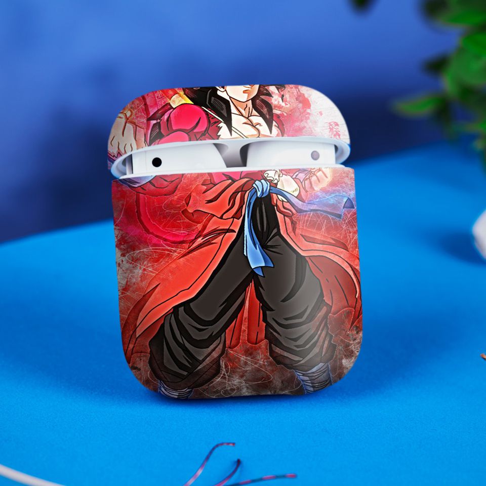 Miếng dán skin chống bẩn cho tai nghe AirPods in hình Dragon Ball - Goku Super Saiyan 5 - 7vnr81 (bản không dây 1 và 2)