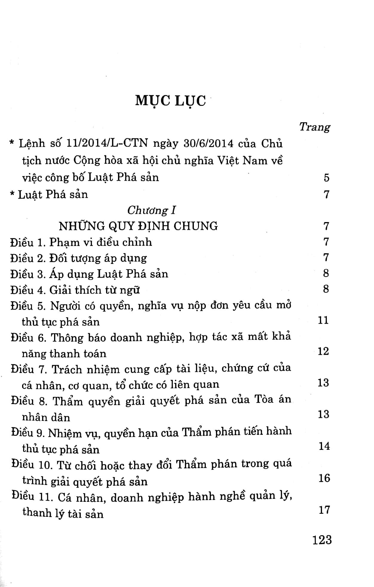 Luật Phá Sản (Hiện Hành)