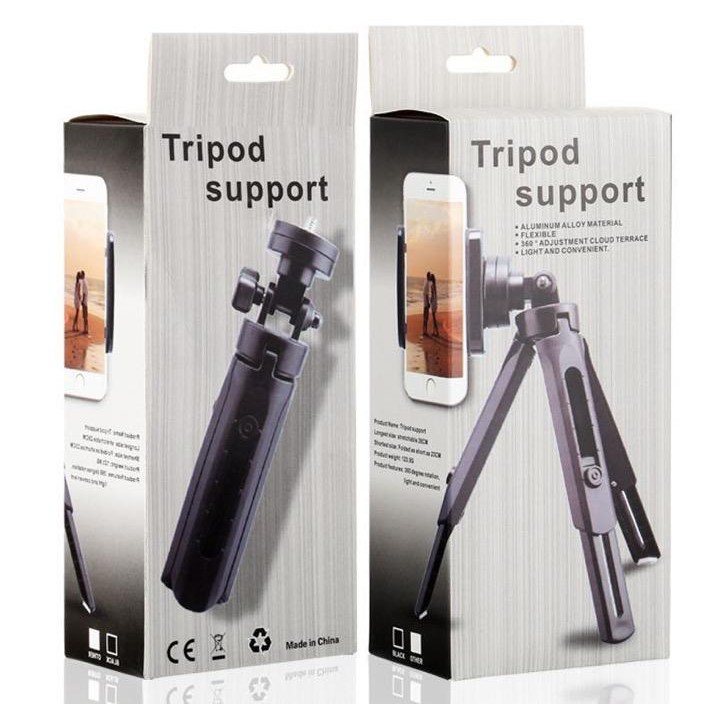 Chân Kẹp Điện Thoại Tripod Mini 3 chân MT01 (Kèm Đầu Kẹp), Kẹp Điện Thoại Bạch Tuộc 3 Chân