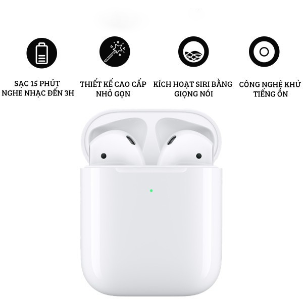 Tai Nghe Không Dây Bluetooth Kiểu Dáng TAI0AP2W - Thiết Kế Thời Trang - Sử Dụng Cảm Ứng Đa Điểm Điều Khiển