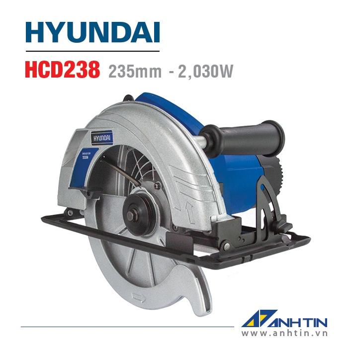 Máy cưa đĩa HYUNDAI HCD238 | Công suất 2.030W | Đường kính lưỡi cắt 235mm | Cắt nghiêng 45º (52mm)