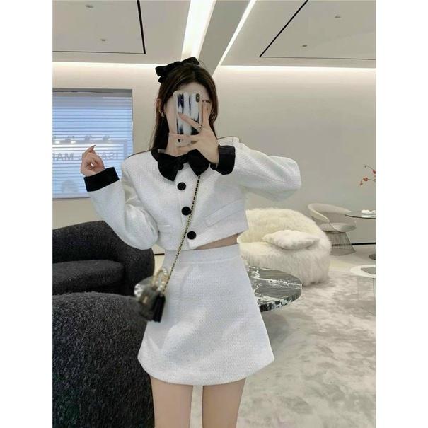 SET ÁO DẠ NƠ KÈM CHÂN VÁY