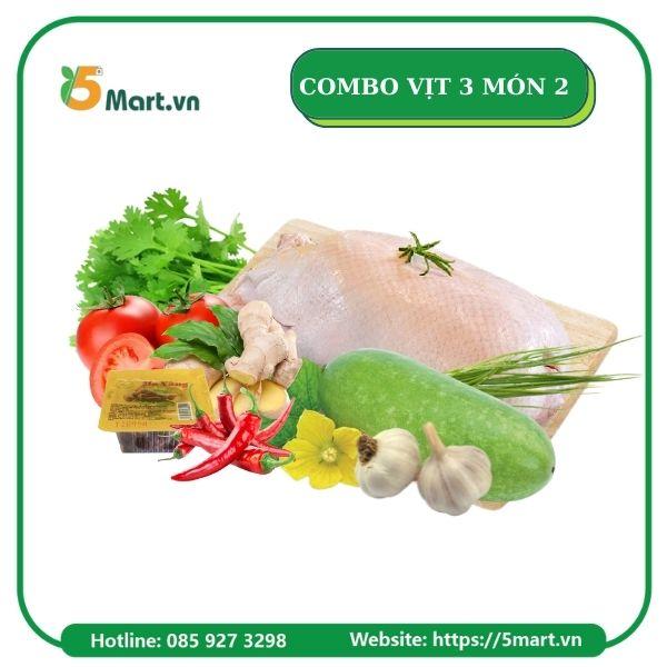 Combo 2: - Canh bí đao- Vịt om me- vịt kho gừng