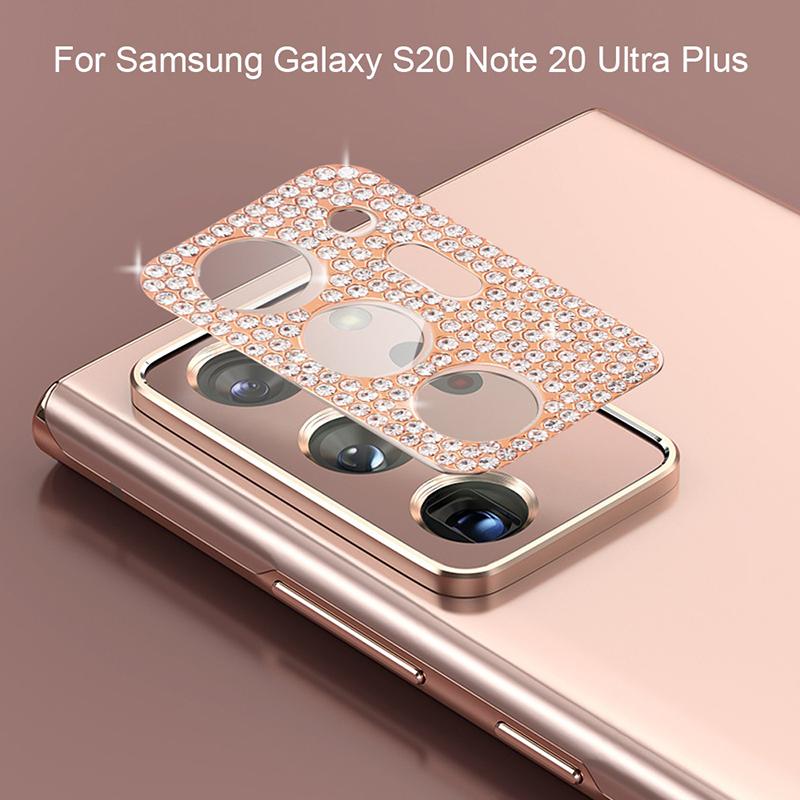 Ốp kính cường lực chất lượng cao bảo vệ camera cho điện thoại Samsung S21 Ultra/S20 Note 20 Ultra Plus CaseBling diamond camera lens protector