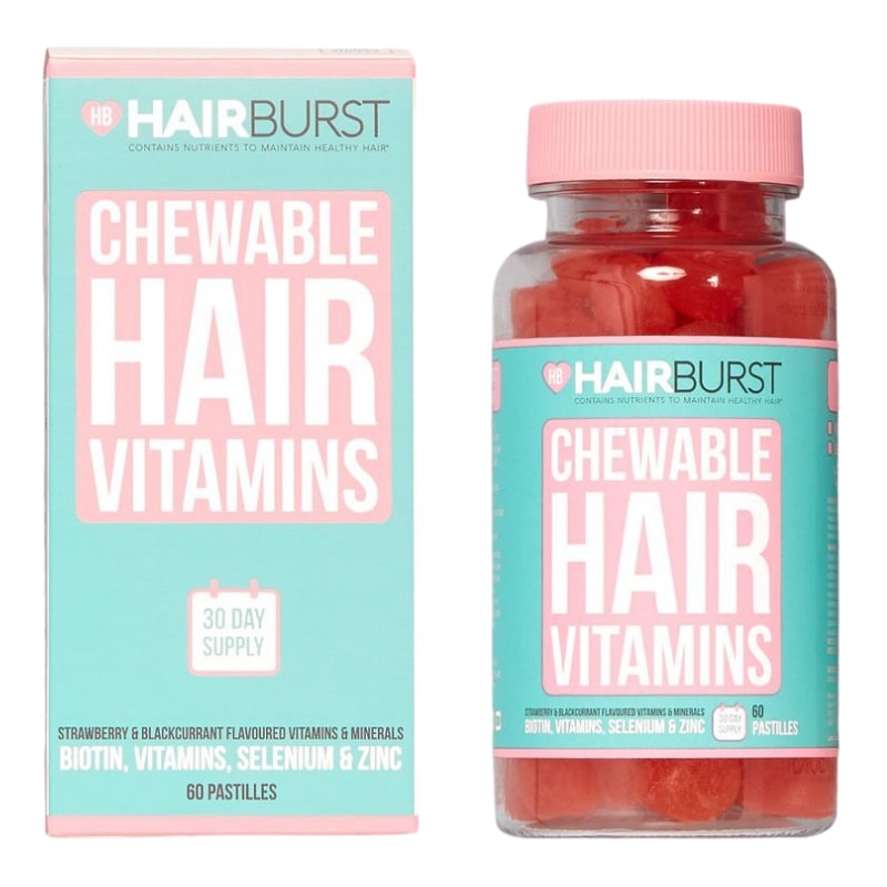 Kẹo Dẻo Vitamin HAIRBURST Chewable Hair Vitamins Chăm Sóc, Kích Thích Mọc Tóc 60 Viên