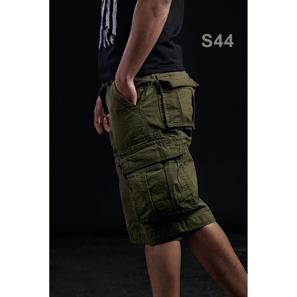 Quần short kaki nam túi hộpchất liệu kaki cotton bền bỉ thấm hút mồ hôi tốt style bụi bặm nam tính ARES SHOP