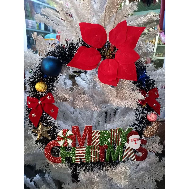 Vòng tròn trang trí cửa Noel 40cm
