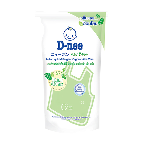 Dung Dịch Giặt Quần Áo Cho Bé D-Nee - Túi 600ml (Xanh Lá)