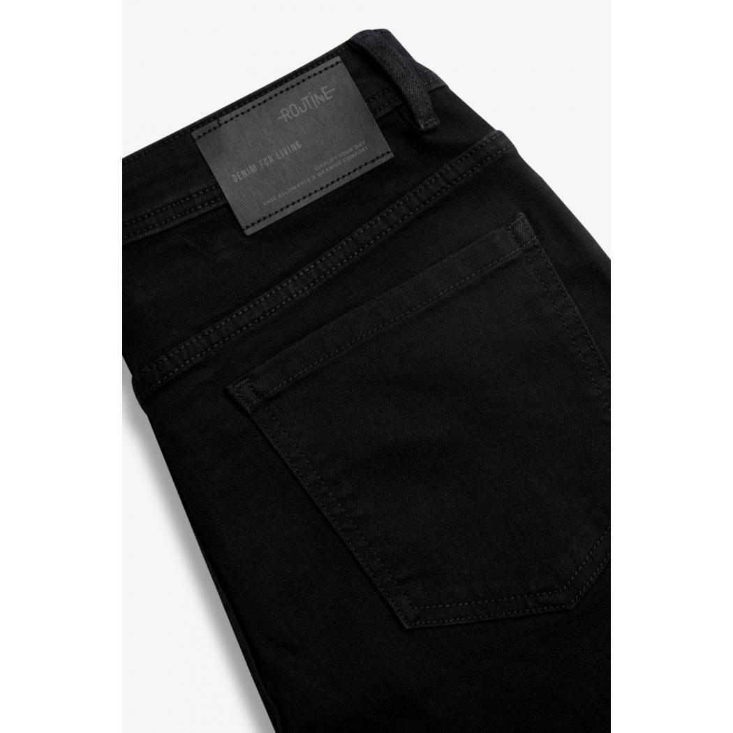 Quần jean đen trơn.Slim Crop - 10S23DPA108C | LASTORE MENSWEAR