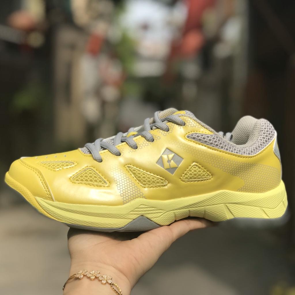 Giày cầu lông Nữ kumpoo KH-E23 màu vàng sáng - chuyên chơi sân betong - chính hãng