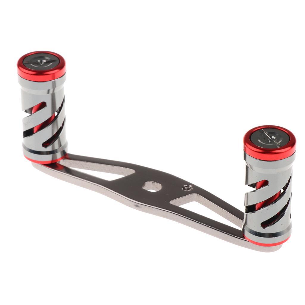 2 Set Fishing Reel Handle Baitcasting Fishing Reel Rocker Aluminum Alloy
