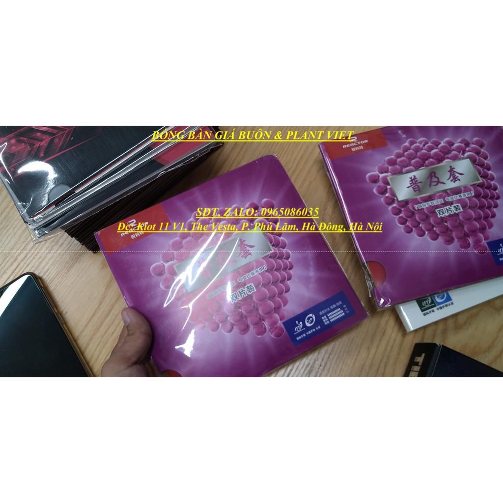 COMBO 2 MẶT VỢT BÓNG BÀN REATOR CORBOR TÍM tặng kèm keo sữa viền vợt