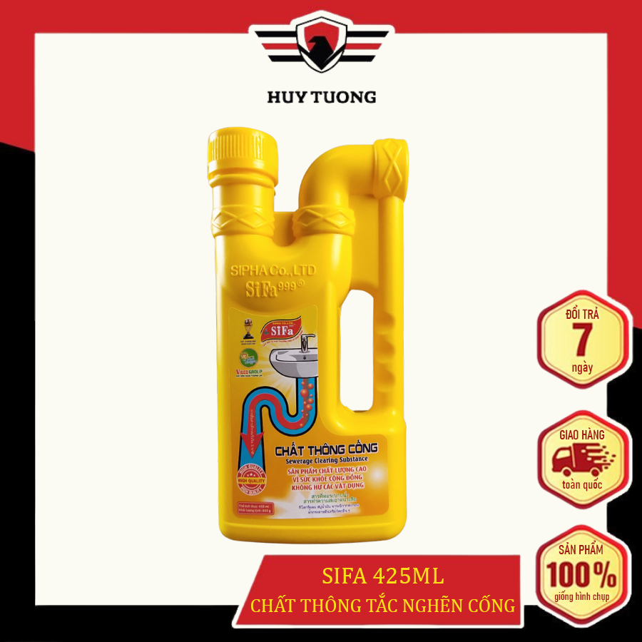 Chất thông tắc Cống và Cầu Sifa chống hôi Siêu nhanh siêu mạnh 5 phút 425ml cao cấp