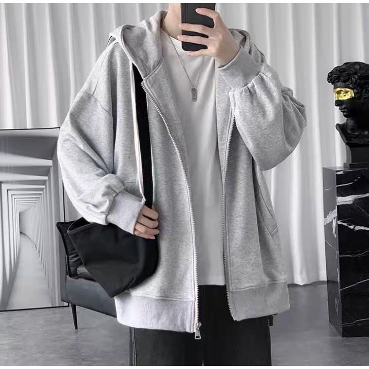 ÁO KHOÁC HOODIE NAM TRƠN VẢI NỈ ĐỦ MÀU ĐƠN GIẢN DỄ PHỐI ĐỒ