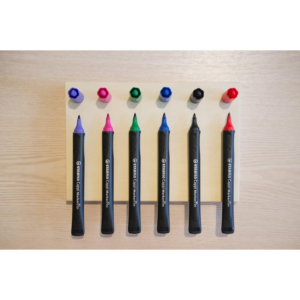 Hộp 10 Bút lông dầu STABILO Cappi MarkerPen (MK169/10) - tím