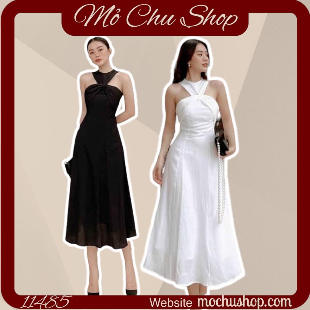 ĐẦM MAXI CỔ YẾM XOẮN CỔ 11490