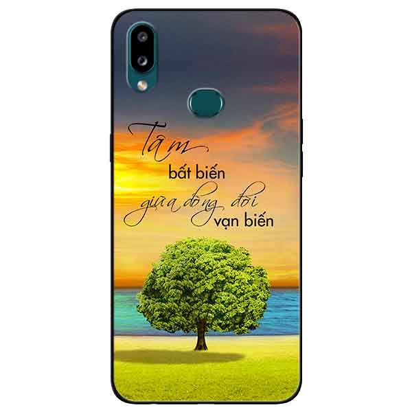 Ốp lưng in cho Samsung A10s Mẫu Tâm Bất Biến