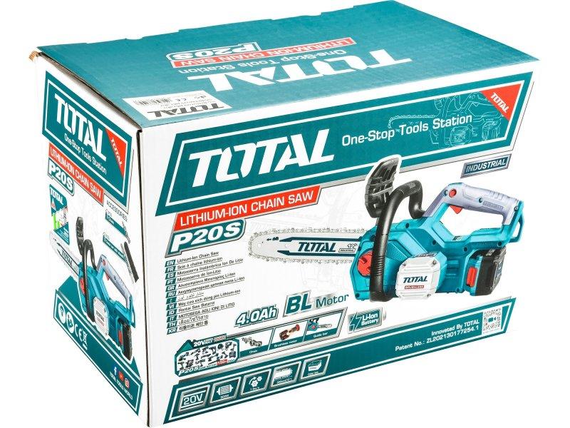 MÁY CƯA XÍCH DÙNG PIN 20V (2 PIN 20V LITHIUM-ION 4.0AH VÀ 1 SẠC NHANH) TOTAL TGSLI201286 - HÀNG CHÍNH HÃNG