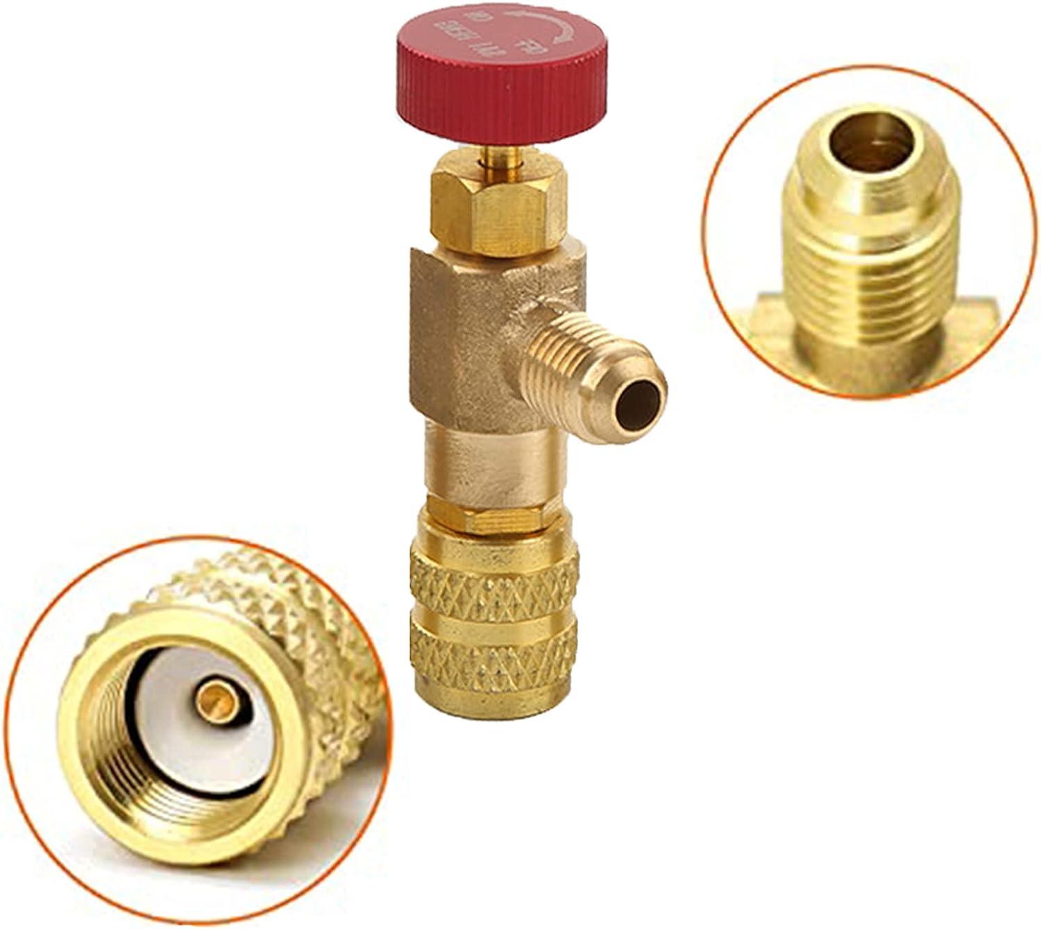 2 chiếc Bộ chuyển đổi cổng thải chất lỏng R410A R22 Van điều khiển môi chất lạnh Làm mát A/C cho van lưu lượng A/C,