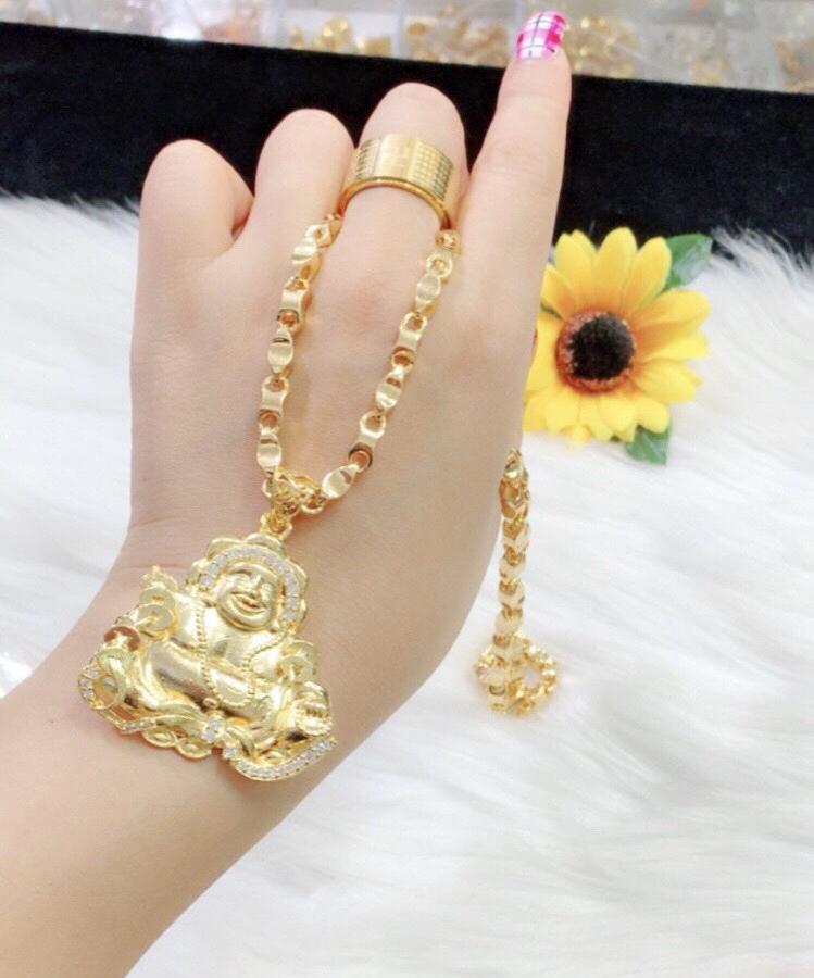 Dây chuyền nam mặt phật mạ vàng 24k EKPM50