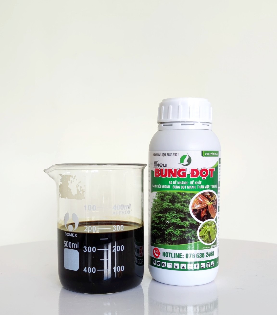 PHÂN BÓN SIÊU BUNG ĐỌT, RA RỄ CỰC MẠNH CHUYÊN MAI VÀNG/CÂY KIỂNG CHAI 500 ML